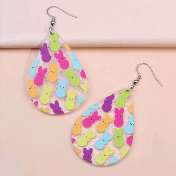 Colorful Peeps Drop Earrings - Picture 2 of 4